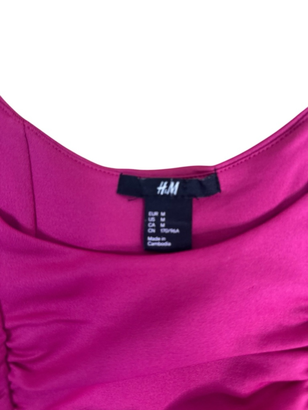 H&M Hot Pink Rouched Dress - Picture 7 of 8